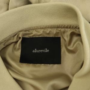 allureville 24SS ナイロンツイルMA-1 ブルゾン ジャケット ジップアップ 2 ベージュ /MY OS