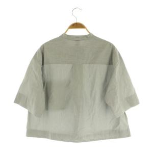 MHL. 25SS LIGHT WASHED COTTON POPLIN SHIRT シャツ ブラウス 半袖 バンドカラー