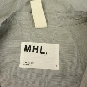 MHL. 25SS LIGHT WASHED COTTON POPLIN SHIRT シャツ ブラウス 半袖 バンドカラー