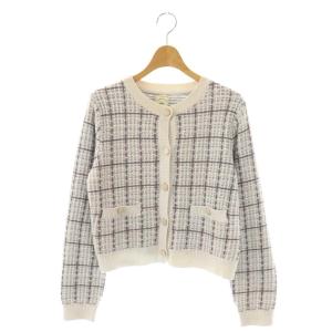 24AW チェック柄カーディガン ニット F ブルーグレー /DF OS