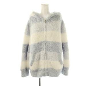 gelato pique 24AW ジェラート3ボーダーパーカー ショートパンツ セットアップ ルームウェア ナイトウェア F ブルー