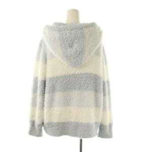 gelato pique 24AW ジェラート3ボーダーパーカー ショートパンツ セットアップ ルームウェア ナイトウェア F ブルー