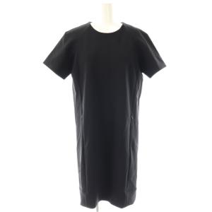 ショートスリーブコクーンワンピース ひざ丈 38 ブラック /DF OS