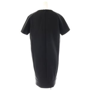 Martin Margiela 4 ショートスリーブコクーンワンピース ひざ丈 38 ブラック /DF OS