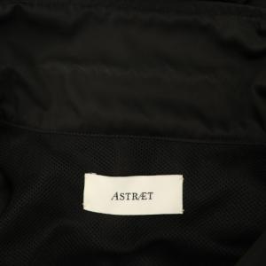ASTRAET 22AW PE ロング コーチジャケット スナップボタン 裏地メッシュ ブラック /MY OS