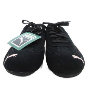 PUMA スピードキャット スニーカー シューズ スエード 23.5cm 黒 ブラック ピンク 398846 09