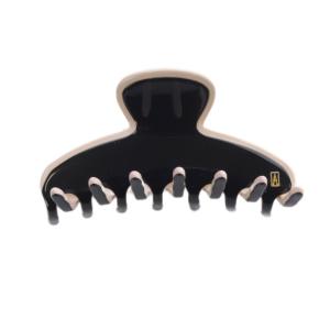 LISERAI ヘアクリップ ロゴ 黒 ブラック ピンク /SR