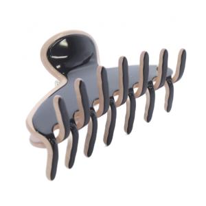 Alexandre De Paris LISERAI ヘアクリップ ロゴ 黒 ブラック ピンク /SR