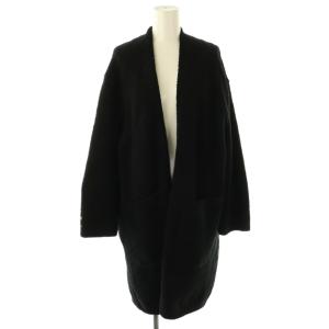 RHC別注 刺繍入り ロングカーディガン 前開きトッパー F 黒 ブラック /AT OS