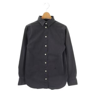 MADAME WASHED OUT SHIRT シャツ スタンドカラー XS 紺 ネイビー /AT OS