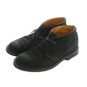 3Tie Chukka Boots チャッカブーツ ショートブーツ 7.5 26.5cm 黒 ブラック