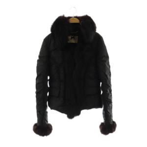 フォックスファー ダウンジャケット アウター I40 ブラック /DF OS