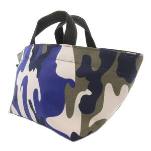 Hervé Chapelier ナイロン舟型トートS  トートバッグ カモ柄 青 ブルー 901F /BS