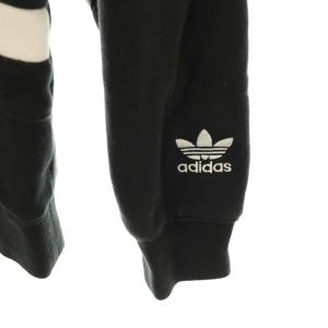 adidas Originals BIG TREFOIL HOODIE パーカー 裏起毛 プルオーバー S 黒 ブラック /AT OS