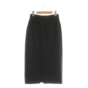 IENA 24AW ストレッチポンチタイトスカート ミモレ ロング 38 黒 ブラック /AT OS