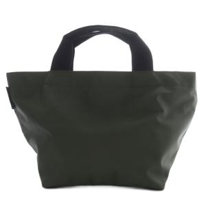 1027Nナイロン舟型トートM ハンドバッグ カーキ ブラウン /YO22