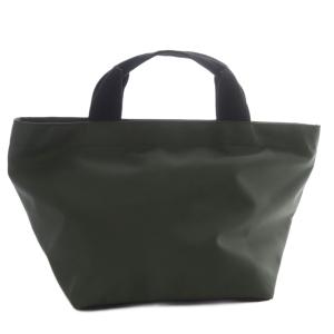 Hervé Chapelier 1027Nナイロン舟型トートM ハンドバッグ カーキ ブラウン /YO22