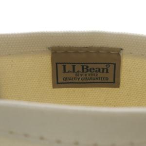 L.L.BEAN ウェブ ハンドル トートバッグ ハンドバッグ キャンバス イニシャル入り ネイビー ホワイト /YO6