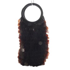 ハンドバッグ スパンコール ブラウン /YO21 SH