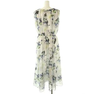 ANAYI 25SS bouquet プリント ランダムタック ワンピース 38 グレー