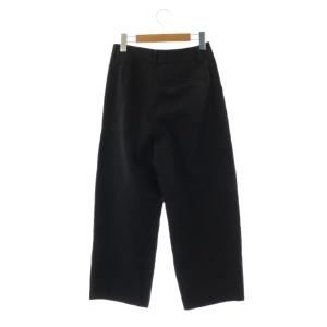 CABaN 23SS コットンツイルタックドテーパードパンツ XS ブラック /DF OS