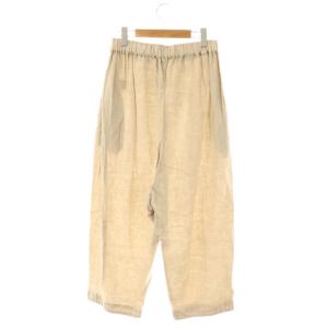 nest Robe 天然染め ルーズリーパンツ イージーパンツ リネン F ベージュ /DF OS