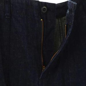 nest Robe コットンリネンデニムファティーグパンツ ジーンズ ワイド インディゴ /CX OS