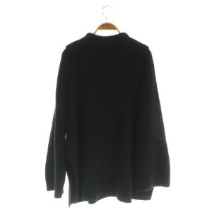 VERMEIL par iena 21SS セーラーカラー ニット セーター 長袖 ハーフジップ ブラック /MY OS