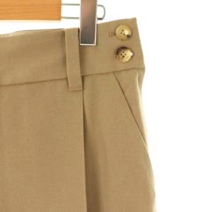 MARGARET HOWELL WOOL SERGE TROUSERS パンツ ストレート タック 2 茶 ブラウン /AT OS