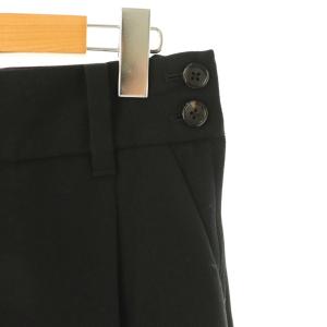 MARGARET HOWELL SERGE TROUSERS パンツ ストレート スラックス 2 黒 ブラック /AT OS