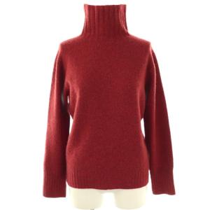 タートルネックニット セーター 長袖 2 赤 レッド /AT OS