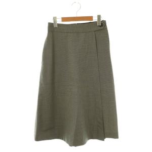 ラップ クロップドパンツ ワイド ウール 1 グレー /AT OS