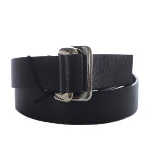 ナローベルト カーフレザー ブラック