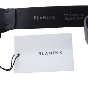 BLAMINK ナローベルト カーフレザー ブラック