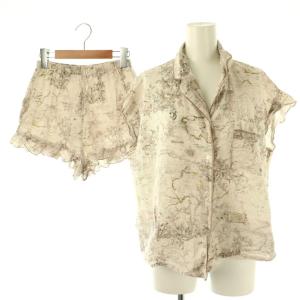ホーム HOME 23SS HealingLight 開襟ブラウス ショートパンツ セットアップ ルームウェア