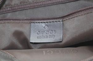 GUCCI バンブー ショルダーバッグ ワンショルダー レザー ダークブラウン 000・0531・001956 /YO10