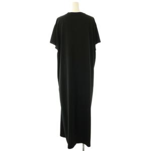 AP STUDIO リラクシングワンピース 半袖 ロング ブラック /DO OS