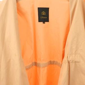 Drawer ムソウビッグポケットコート スプリング ノーカラー ロング 36 オレンジ /AT OS