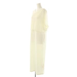 Diagram GRACE CONTINENTAL 25SS メッシュレイヤードワンピース ロング 36 ホワイト /DF OS