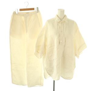 セットアップ リネン 36 オフホワイト