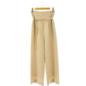 23SS ストレートパンツ タック 34 アイボリー /HK OS