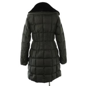 MONCLER DAVIDIA ラムファー付き ダウンコート 00 グレー