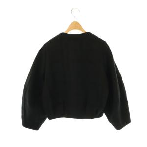 TOMORROWLAND collection ロイヤルファンシー フロントツイードブルゾン ジャケット 36 ブラック マルチカラー /DF OS