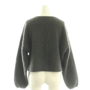 BALLSEY 24AW フラッフィーヤーン Vネックプルオーバー ニット セーター S グレー /DF OS