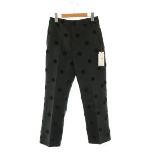 24AW モールドット スリムパンツ ストレート 34 ブラック /DF OS