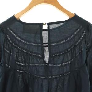 Merlette SOL BLOUSE ブラウス 五分袖 XS ネイビー /HK OS