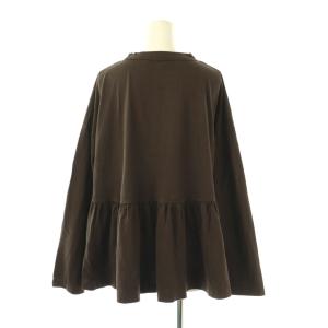 45rpm ジンバブエコットンのギャザーTシャツ 2 ブラウン 60870173