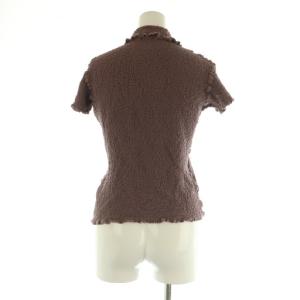 me ISSEY MIYAKE CAULIFLOWER カリフラワー半袖ポロシャツ パープル /MY OS SH