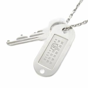 プレート 鍵 モチーフ ネックレス シルバーカラー