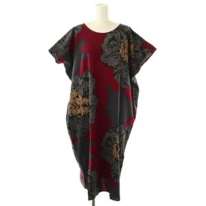 長方形衣 坂尾織物 花柄 貫頭衣 ワンピース マルチカラー /CX OS